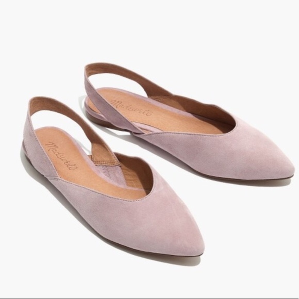 Madewell Ava Slingback Flat in Suede